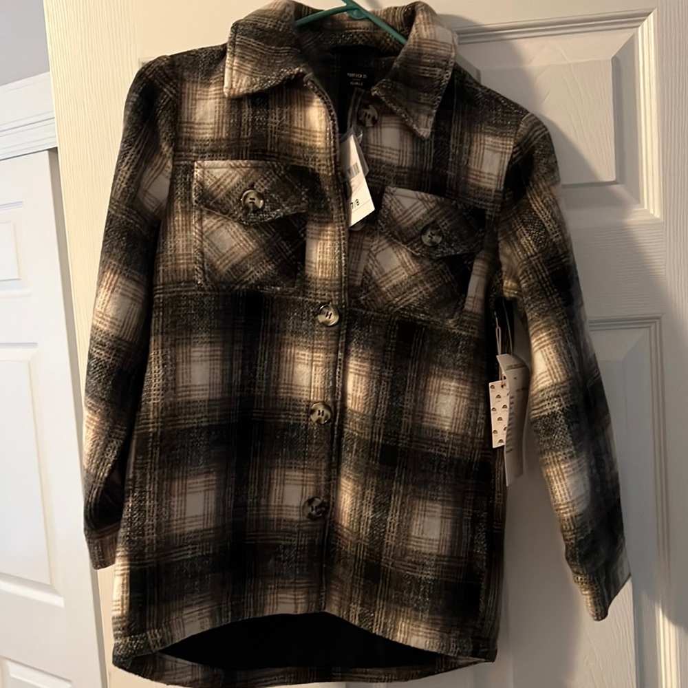 Forever 21 Girls Casual Plaid Jacket
